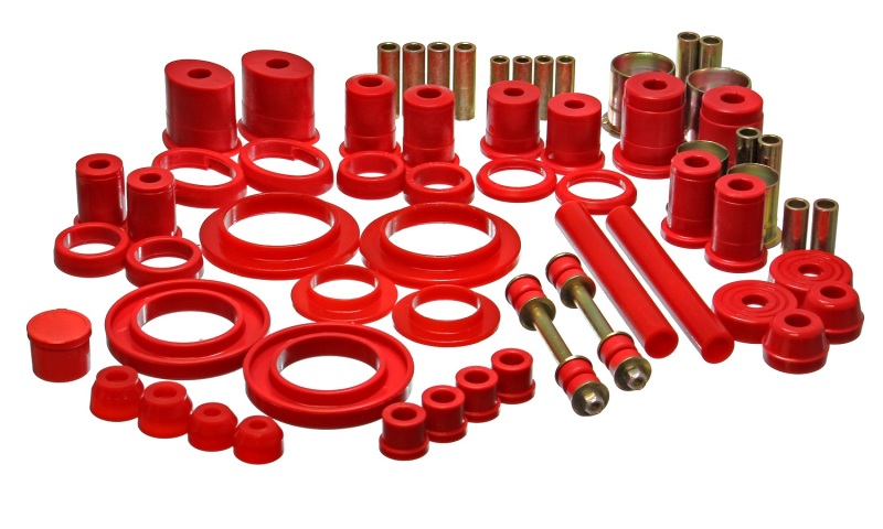 Ford Mustang Bushing Kit - Energy Suspension - Hyper-Flex - Red - `99-`04